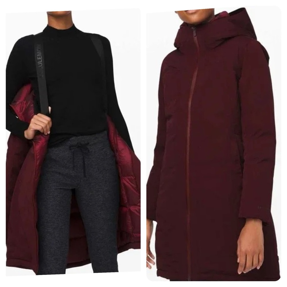 Lululemon Snow Warrior Parka in Garnet (Size 6)